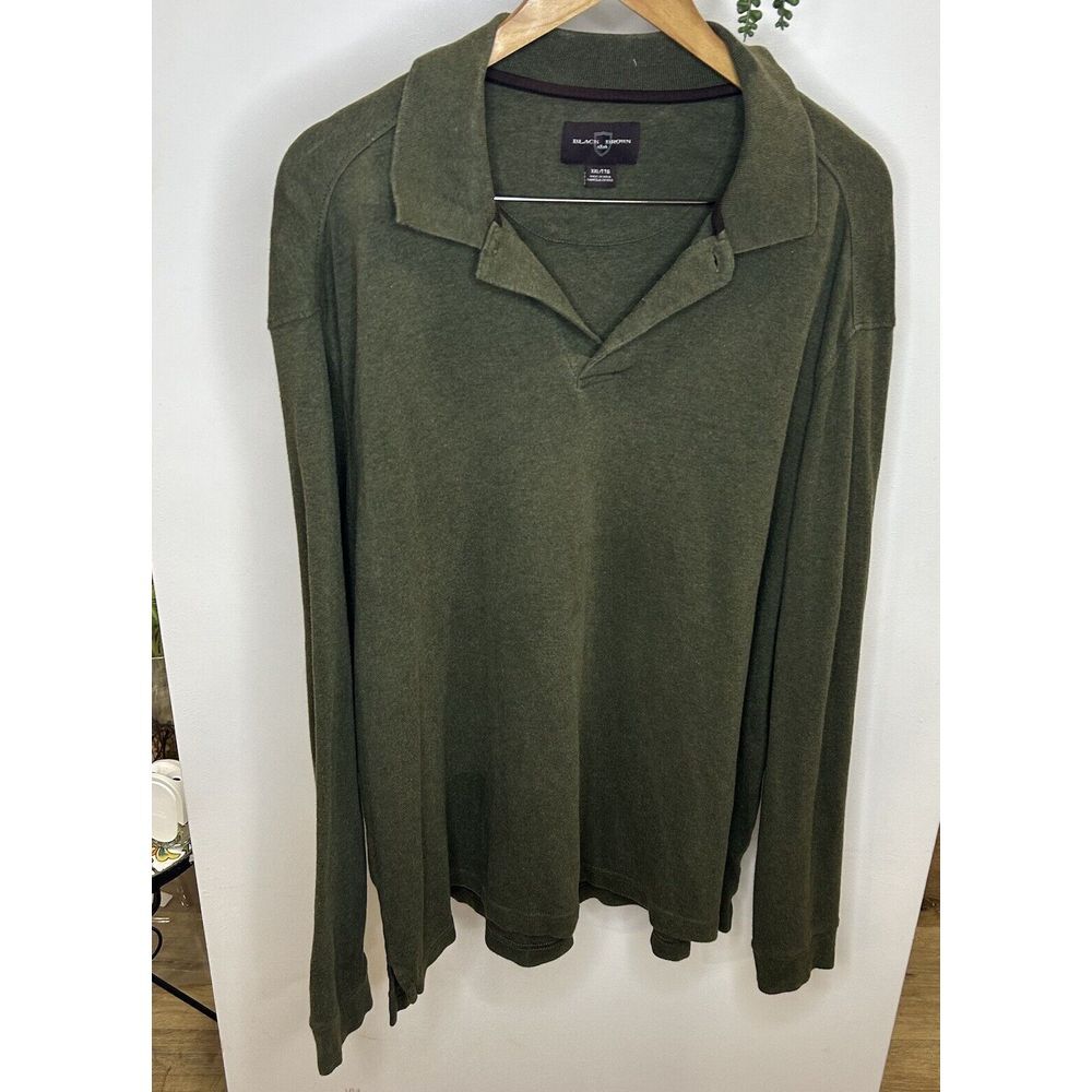 Black Brown 1826  Olive‎ Green Men's Crewneck T Shirt Sweater Size XXL